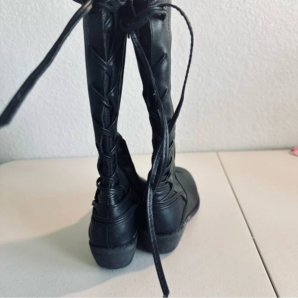 bebe kids black boots